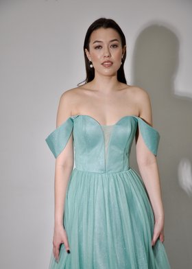 Вечернее платье Мираэль бирюза